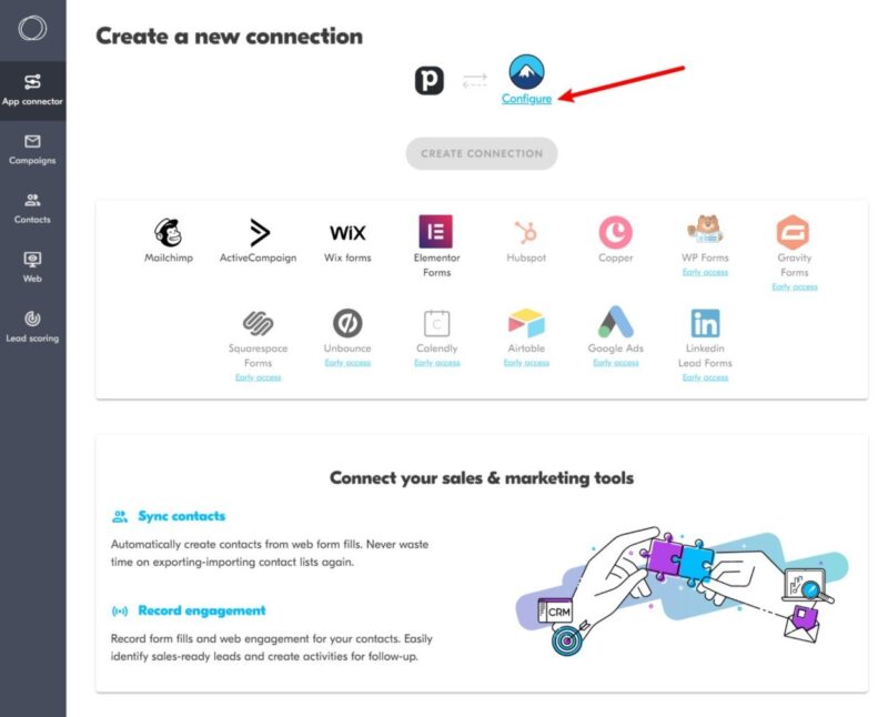 Connect form plugin