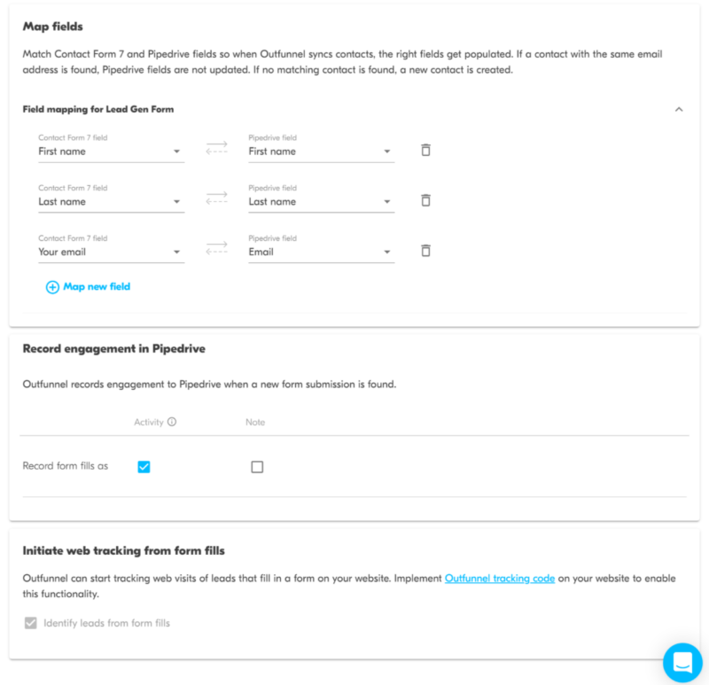 Other form settings