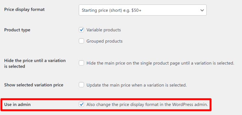 Enable dashboard display