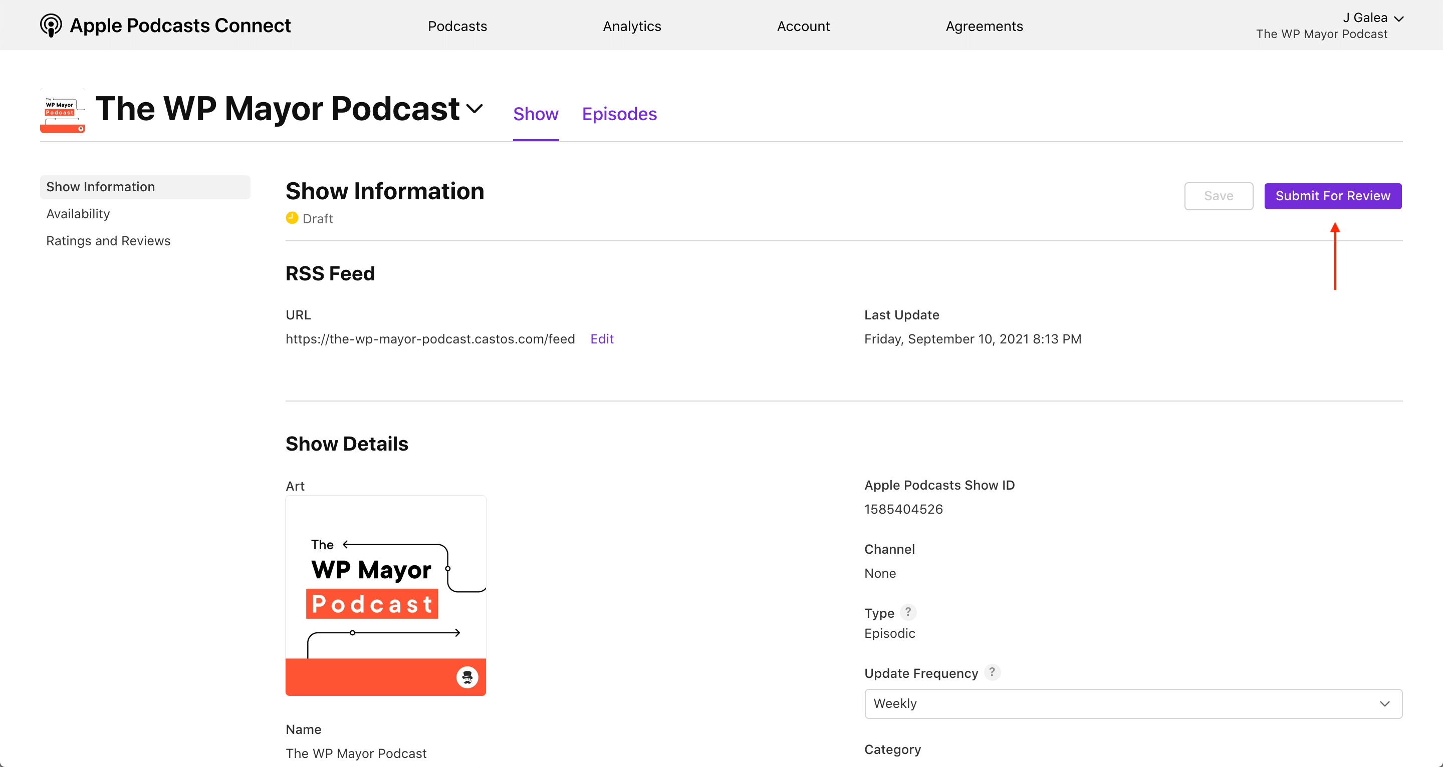 Submit your podcast for review
