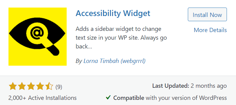 Accessibility Widget