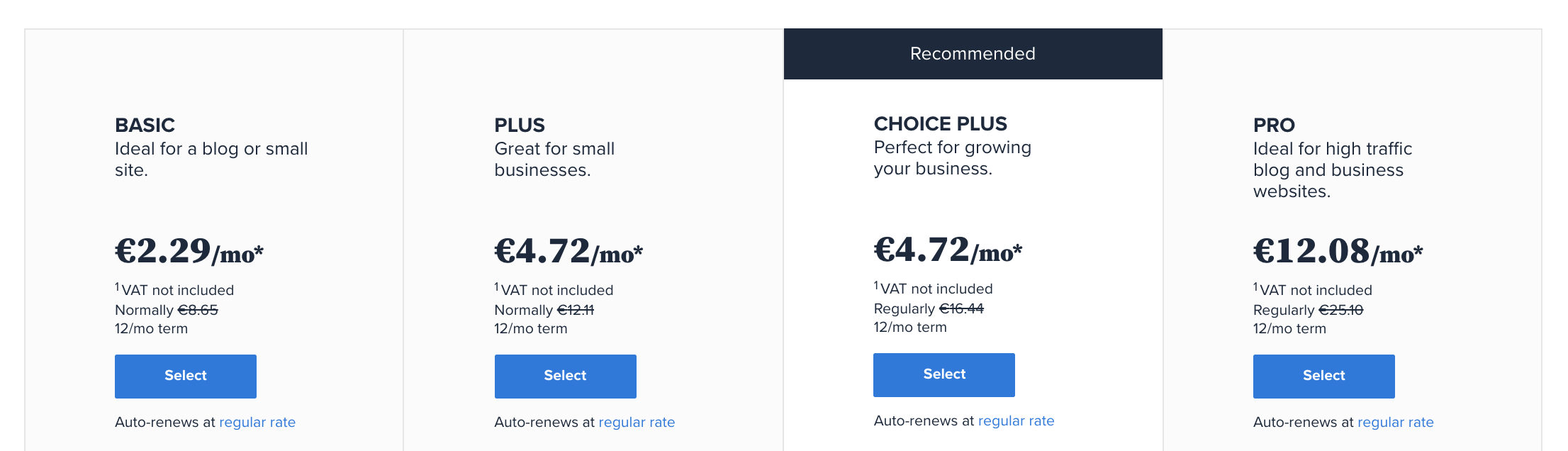 Bluehost WordPress hosting