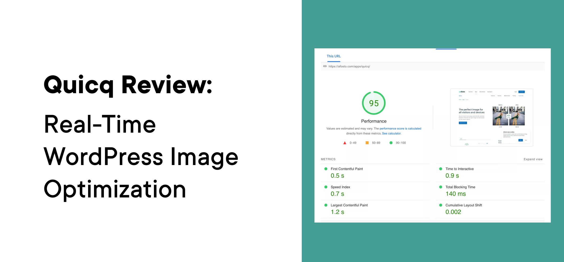Quicq Review - WordPress Image Optimization Tool