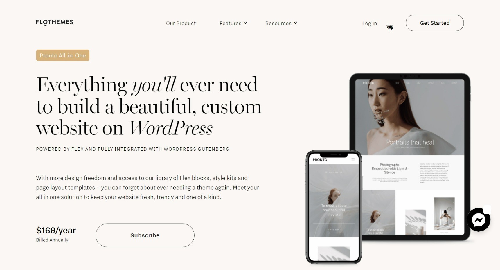 Pronto All-in-One WordPress theme
