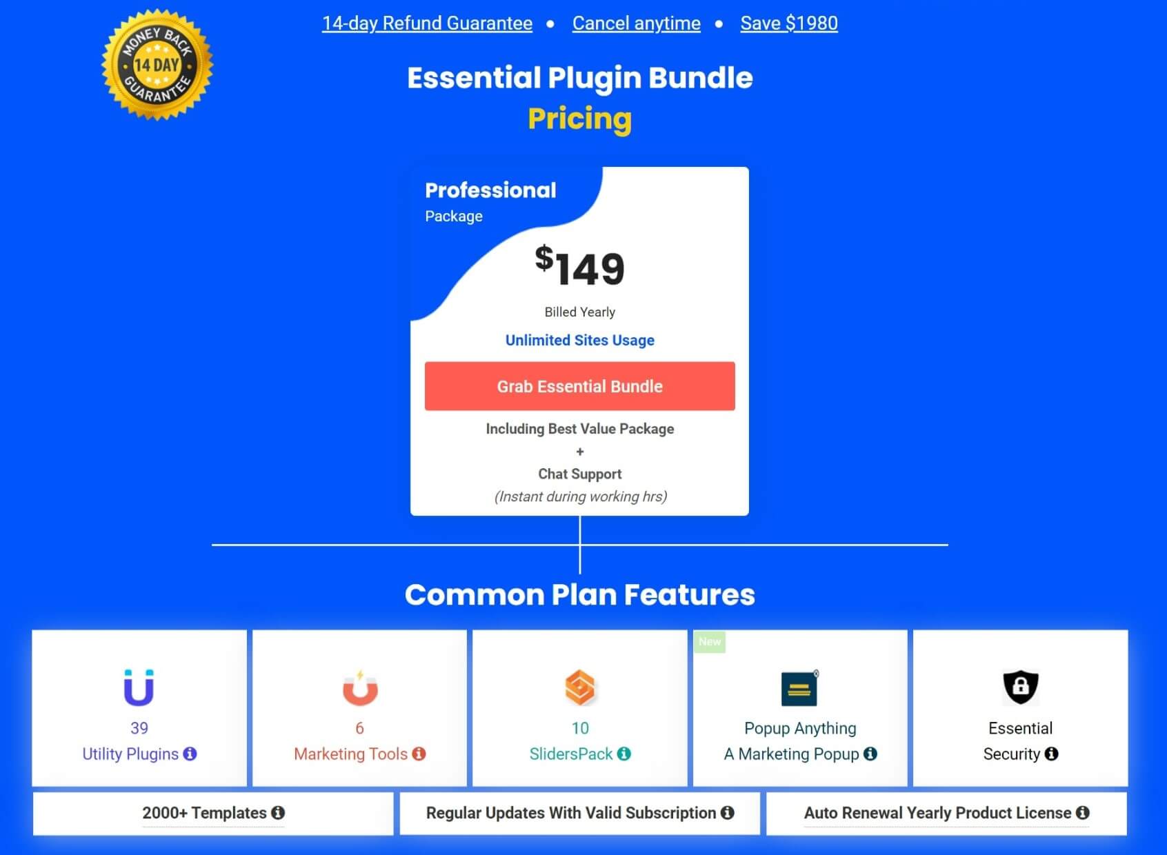 Essential Plugin Bundle Pricing