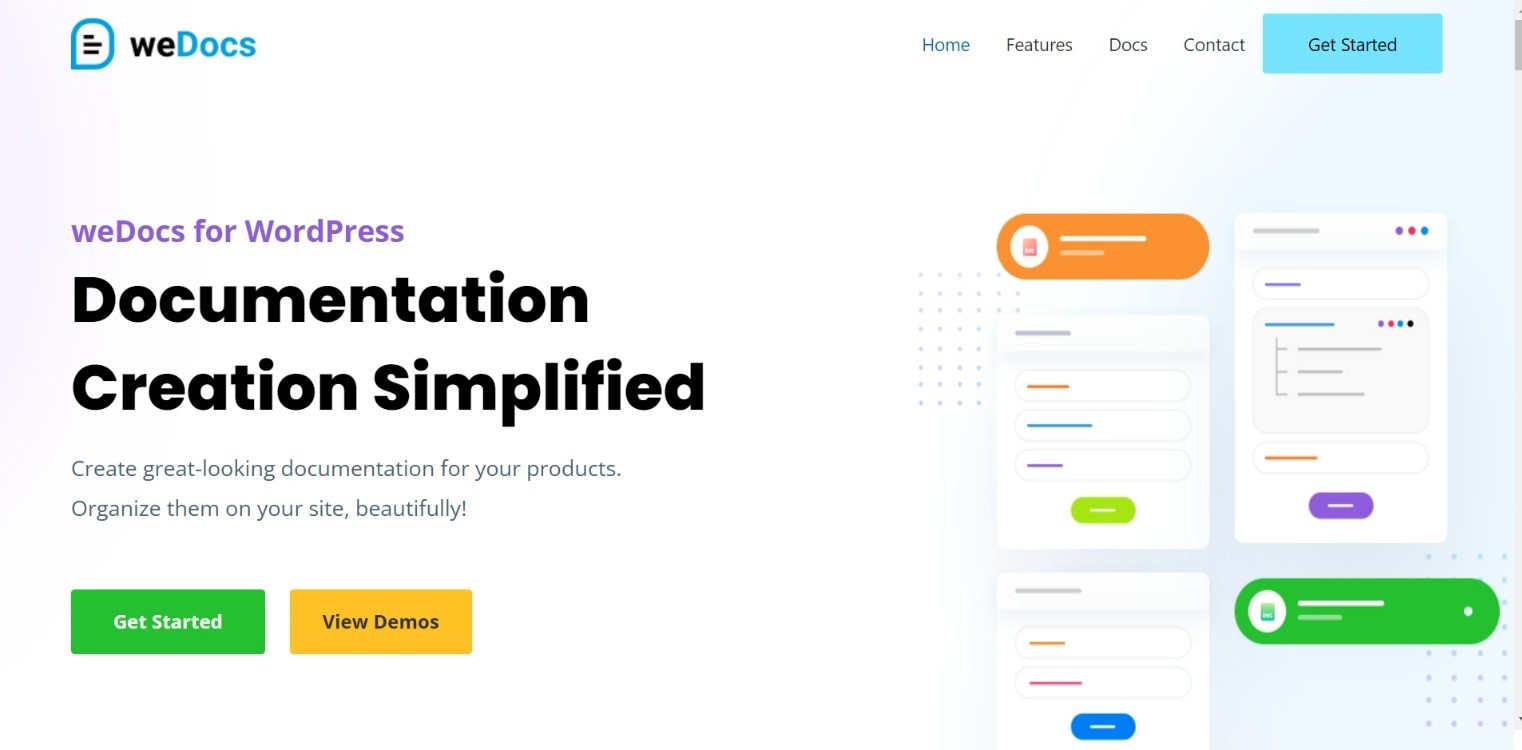 weDocs Documentation and Knowledge base plugin for WordPress
