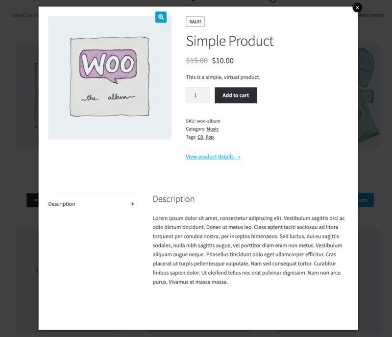 WooCommerce Quickview