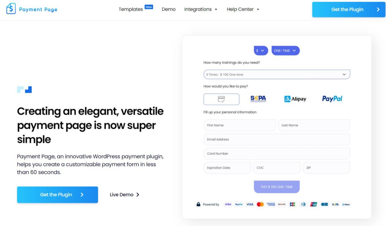 Payment Page vs WP Simple Pay