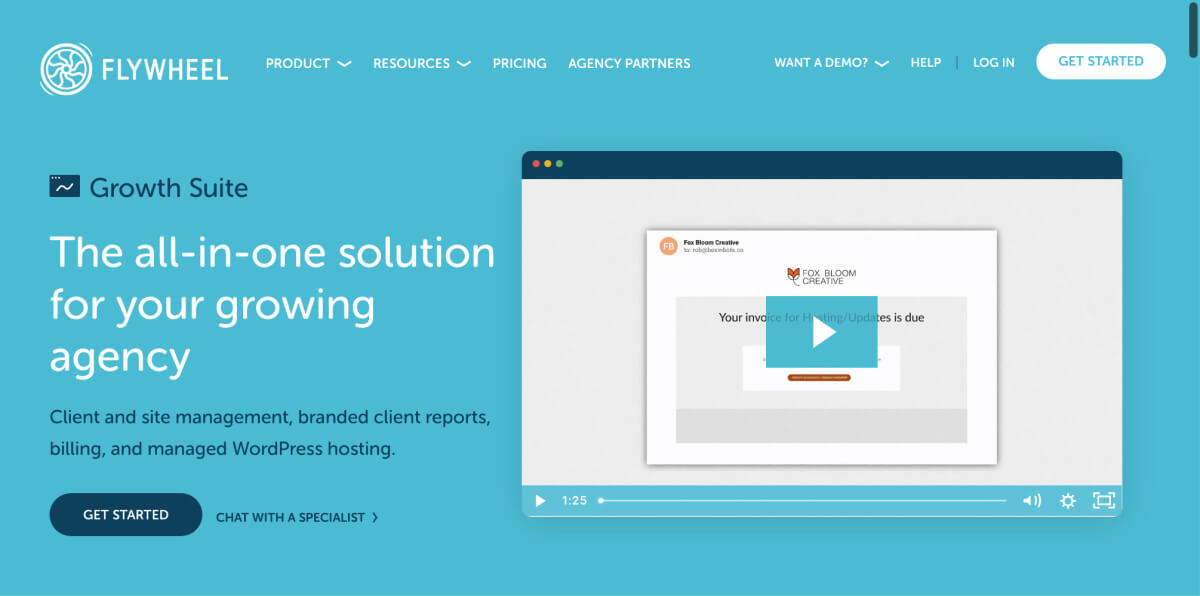 Growth Suite agency hosting by Flywheel