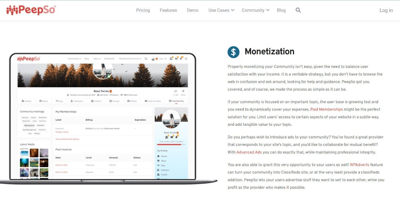 How to monetize PeepSo