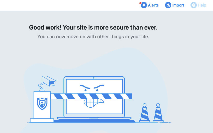 screenshot of iThemes Security menu