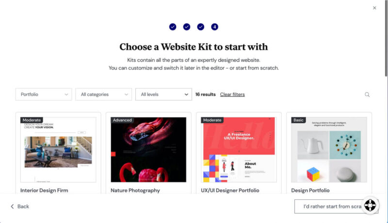 Content Hub of Elementor Cloud Kits 