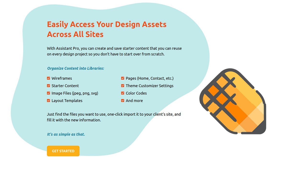 screenshot of Assistant Pro website
