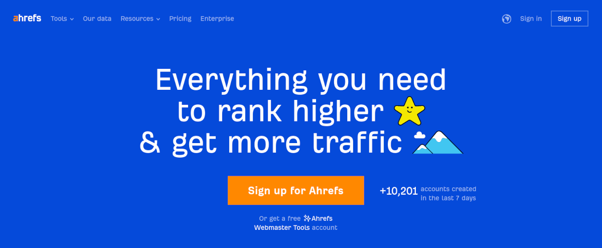 Ahrefs website