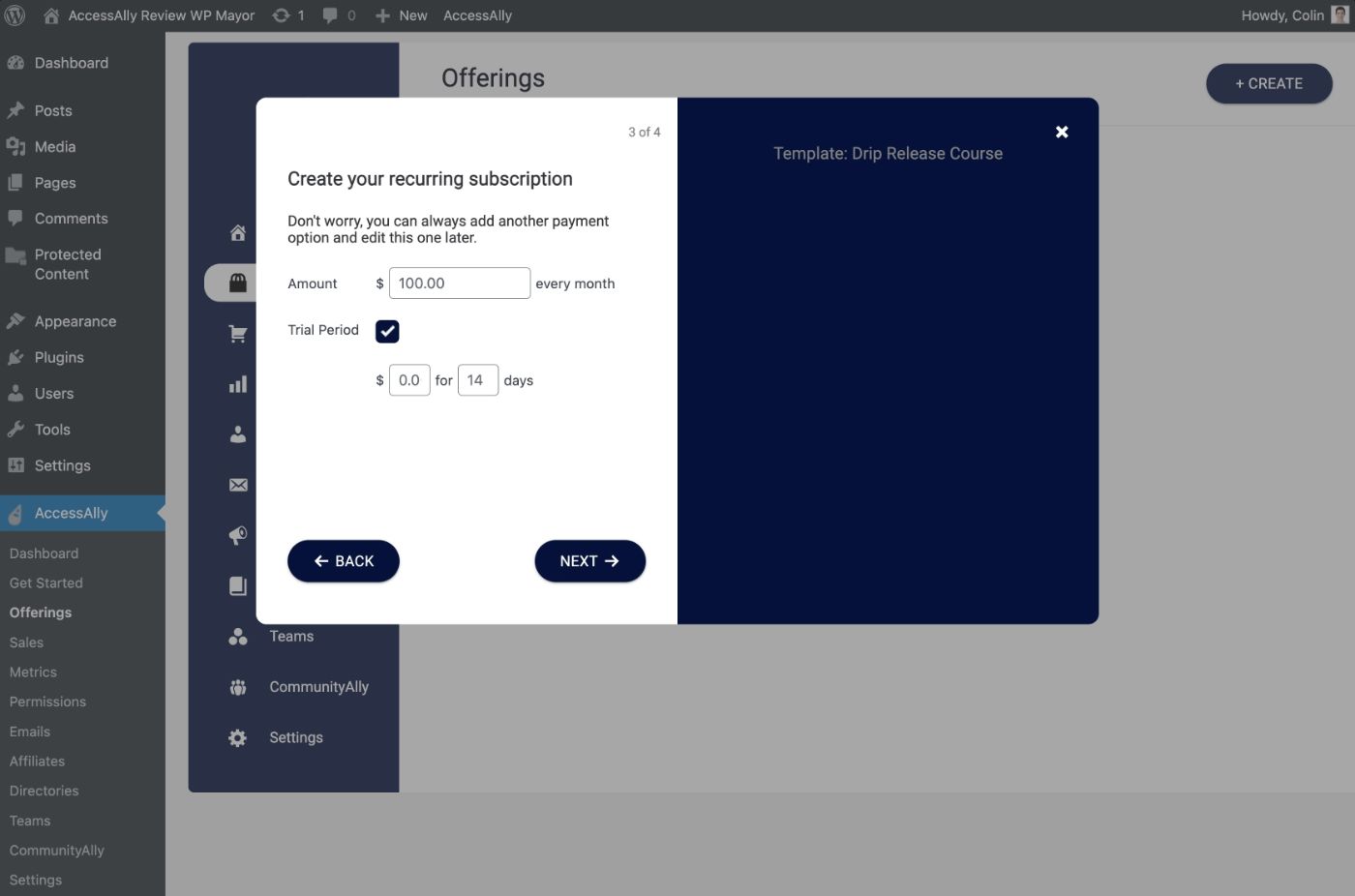 Payment details
