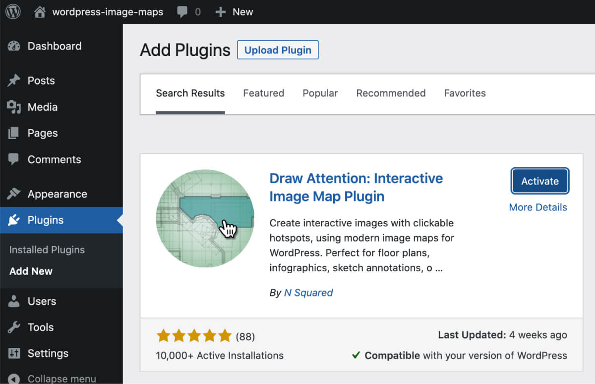 Install WP Draw Attention