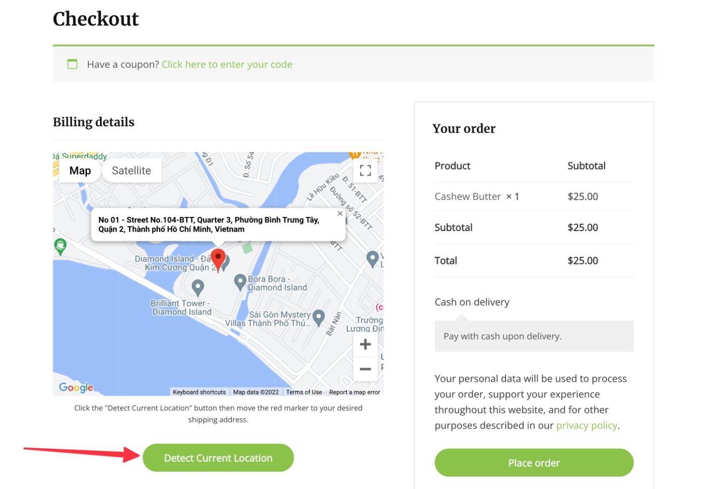 Detect location