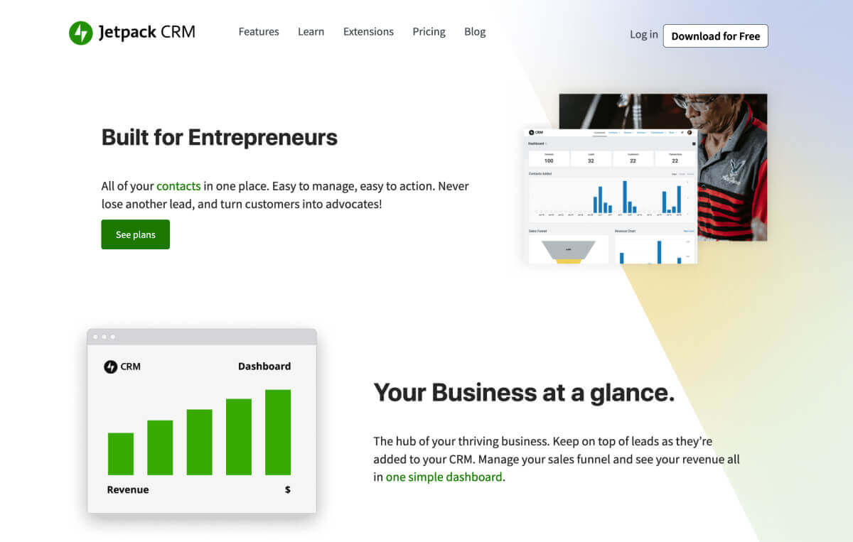 Jetpack CRM invoices for WordPress.
