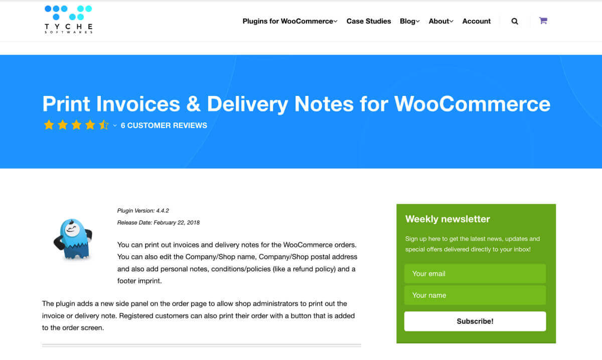 Print Invoice & Delivery Notes for WooCommerce.