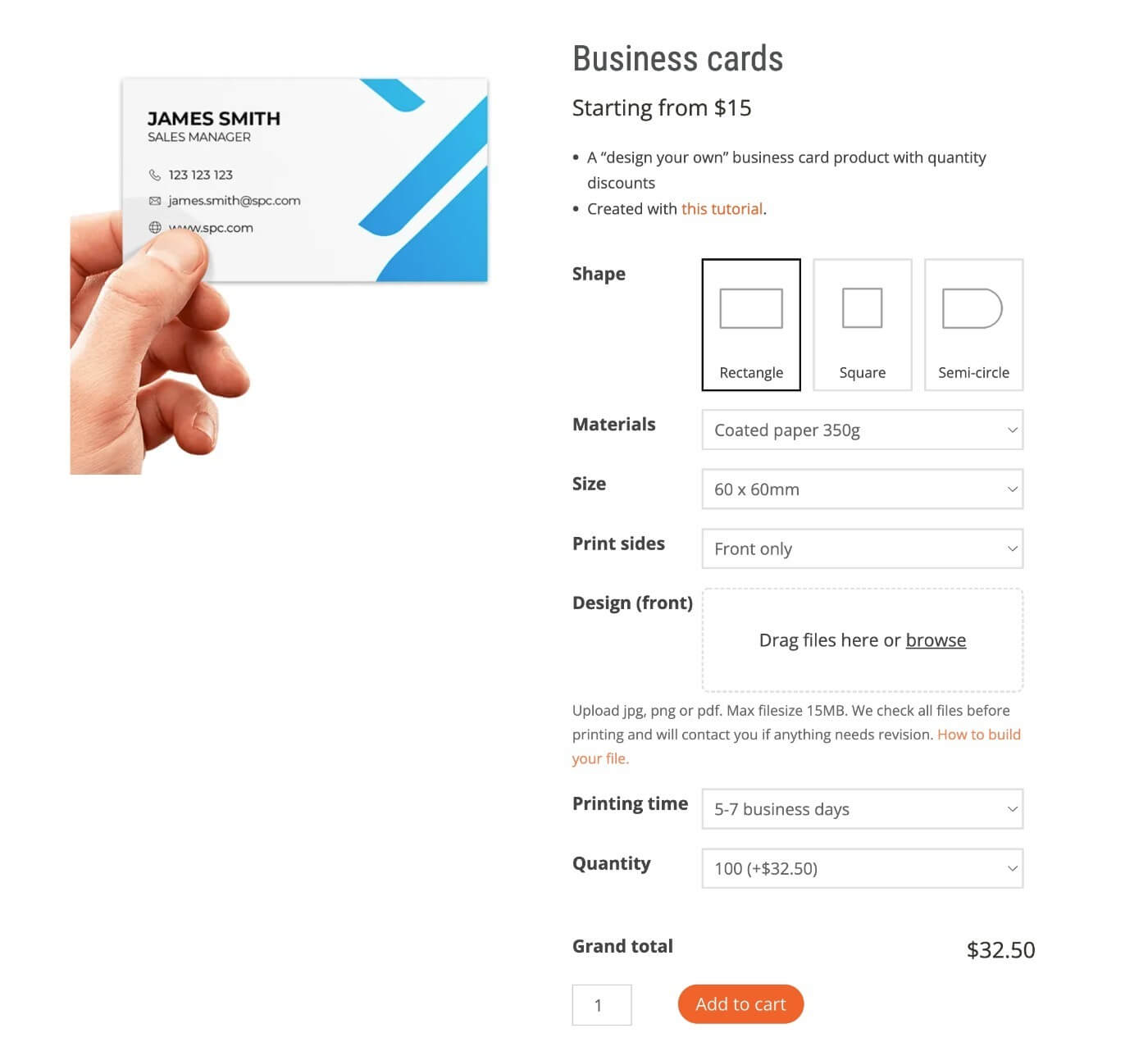 Advanced Product Fields for WooCommerce example