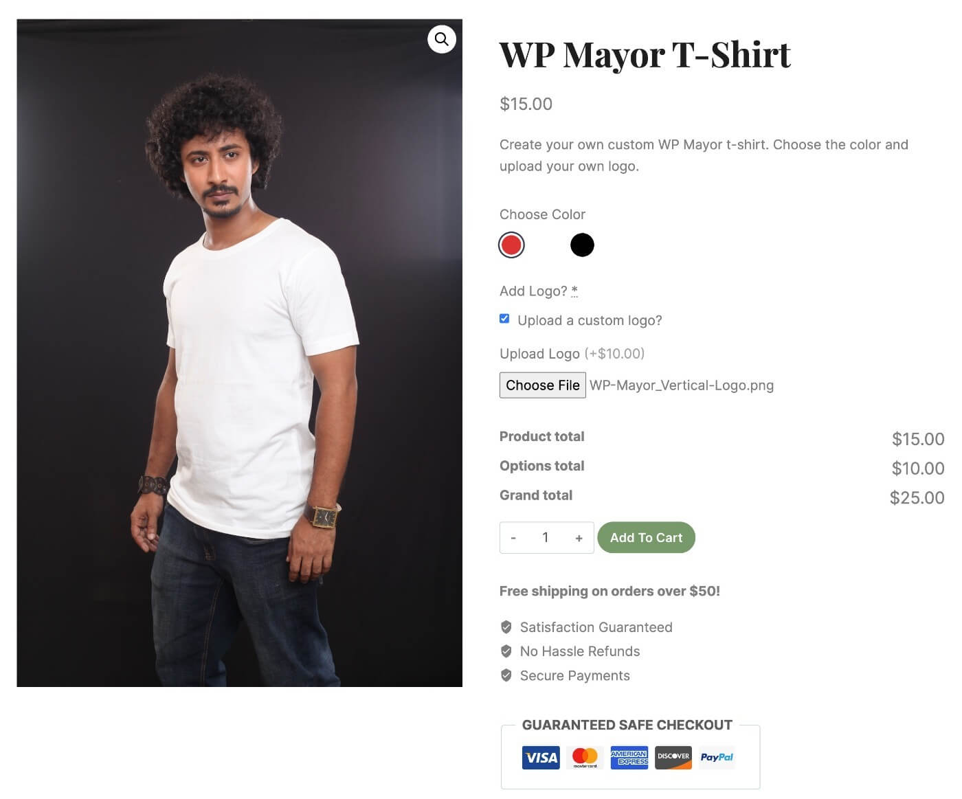 Example of Advanced Product Fields for WooCommerce