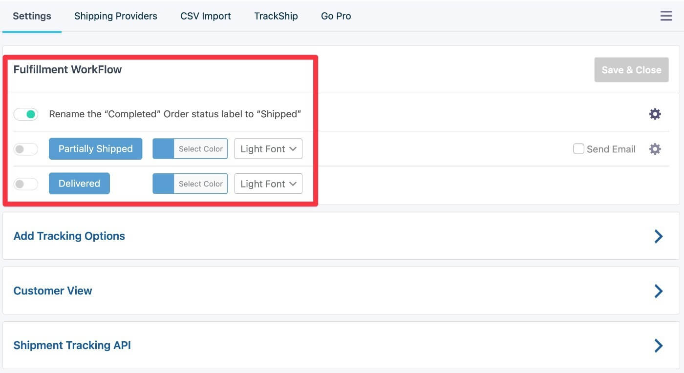AST fulfillment management