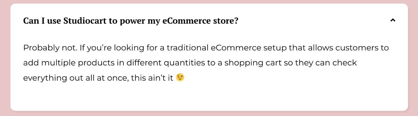 Not an ecommerce tool