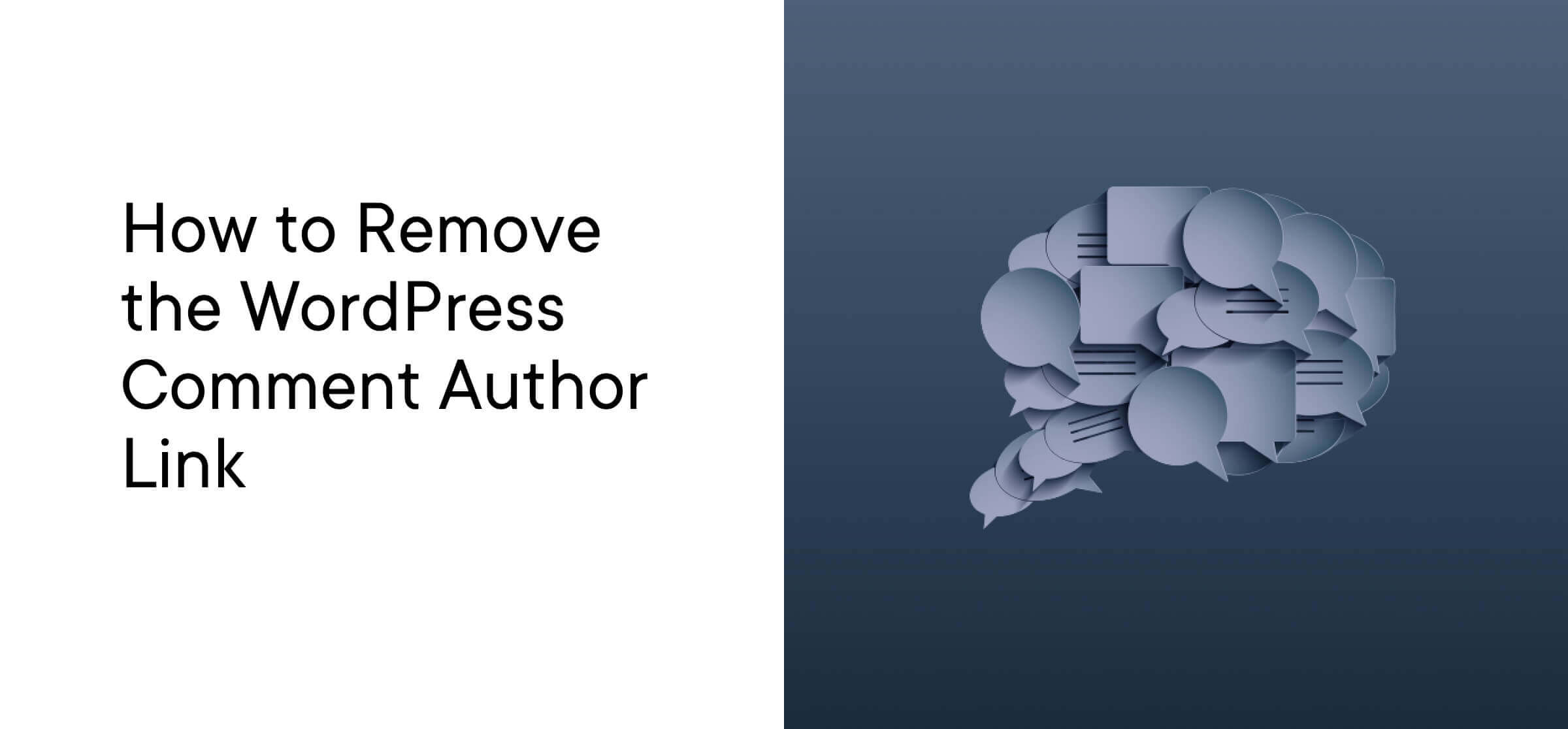 How to Remove the WordPress Comment Author Link