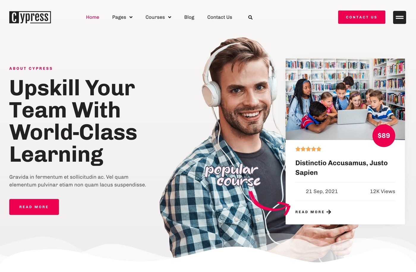 Cypress online course template