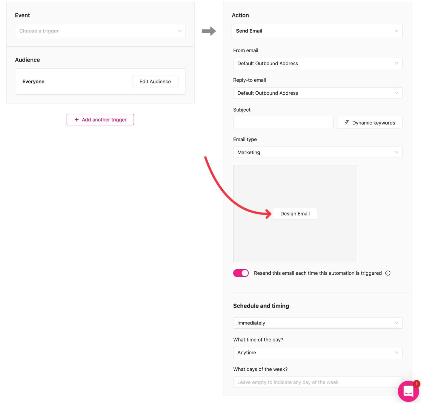 Design email