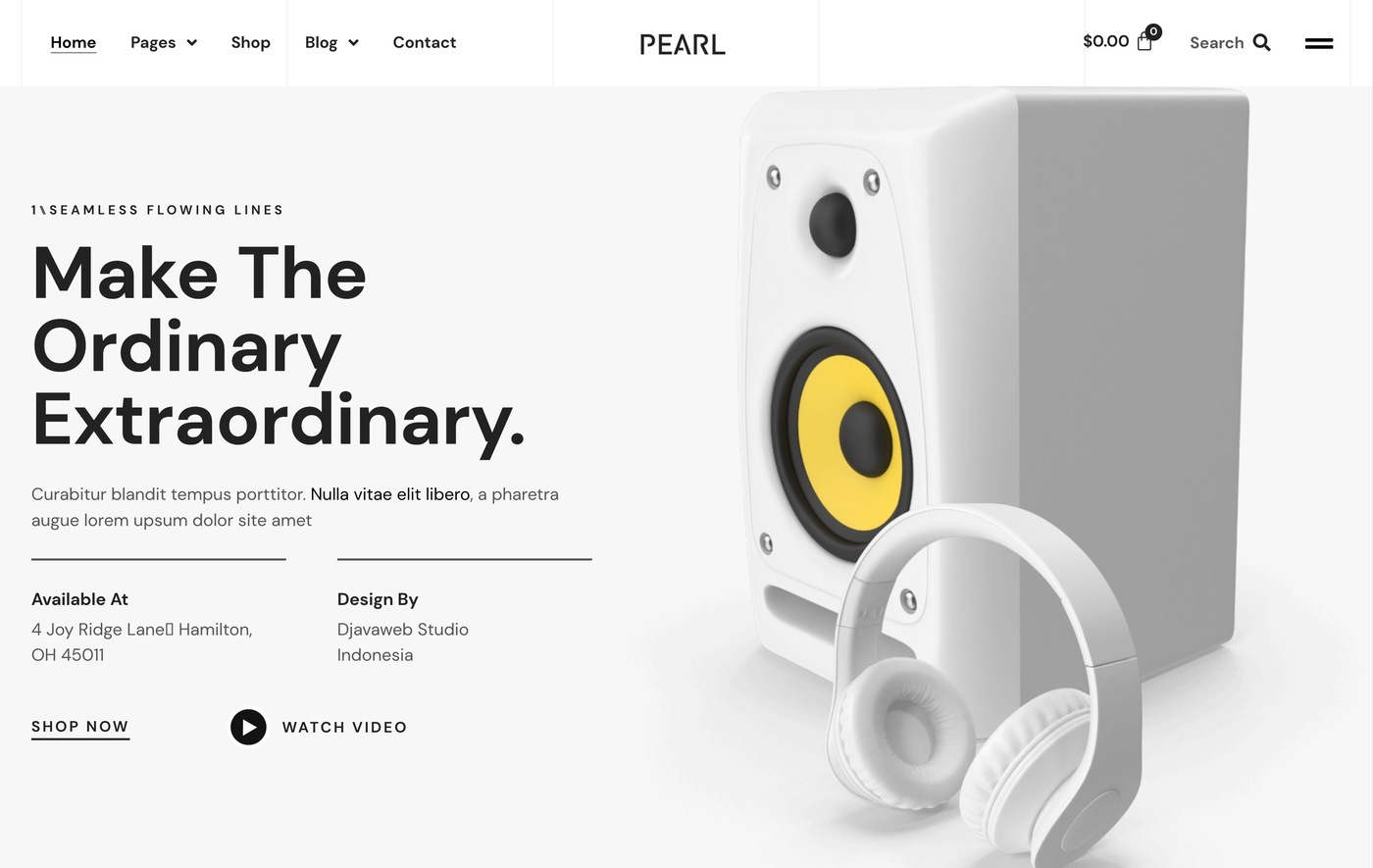 Pearl WooCommerce template