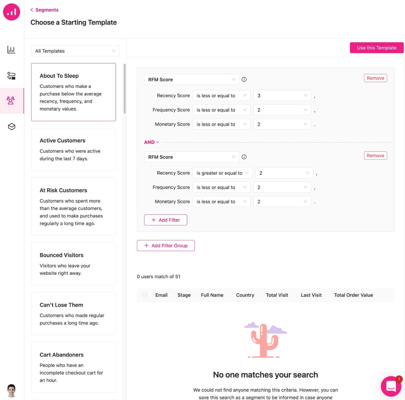 Segment template