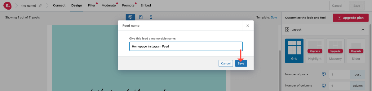 Save Instagram Feed