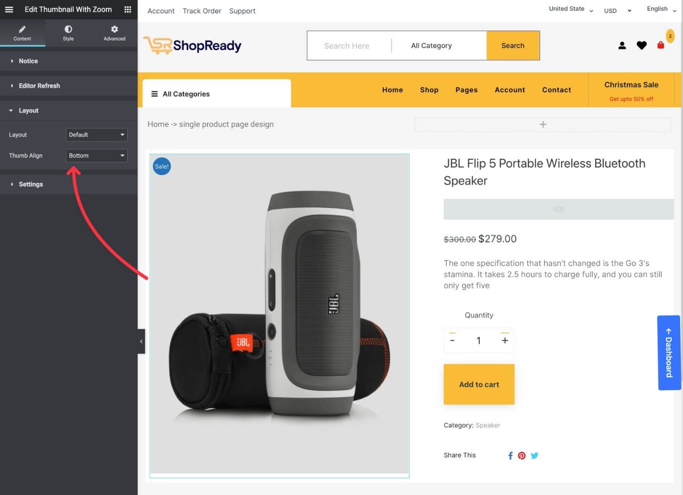 Image thumbnail widget