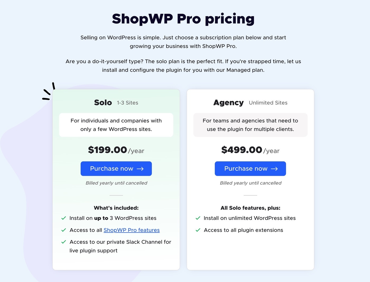 ShopWP pricing