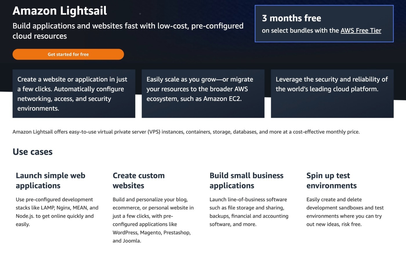 Amazon Lightsail hosting review