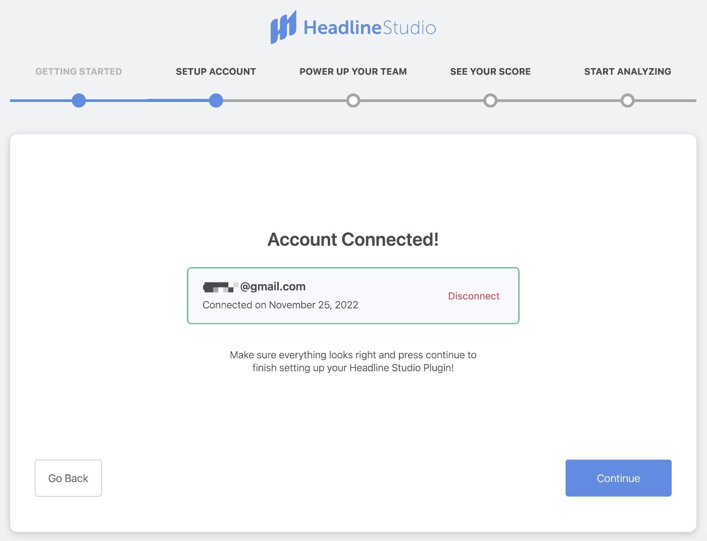 Connect account