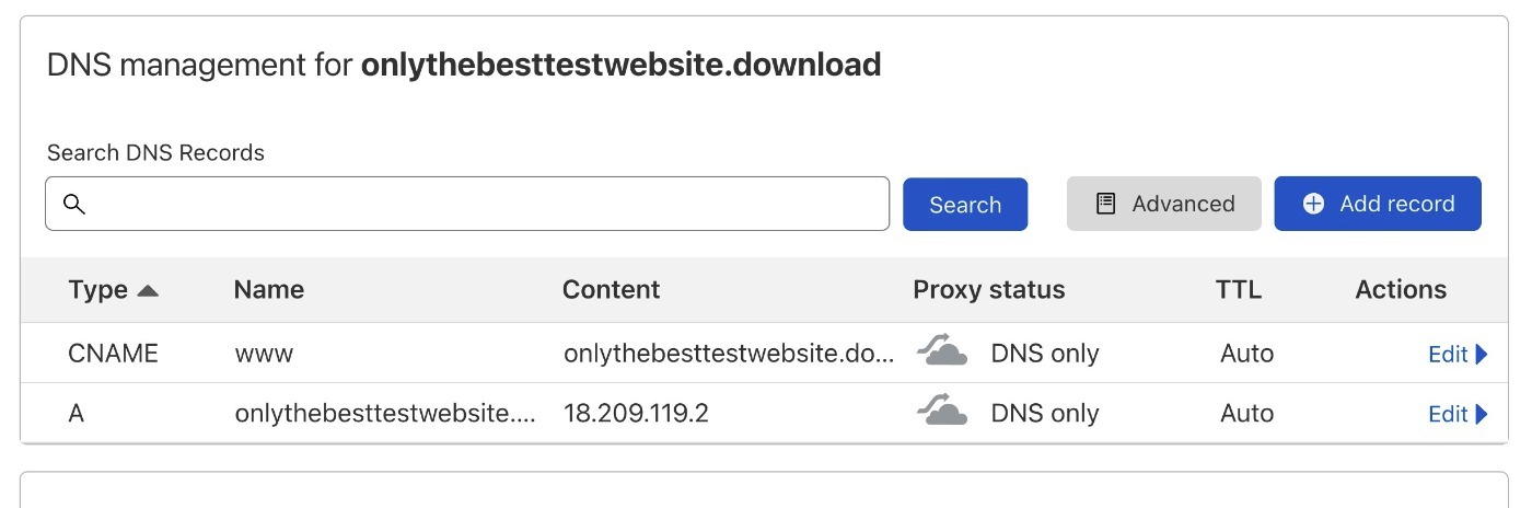 Cloudflare DNS