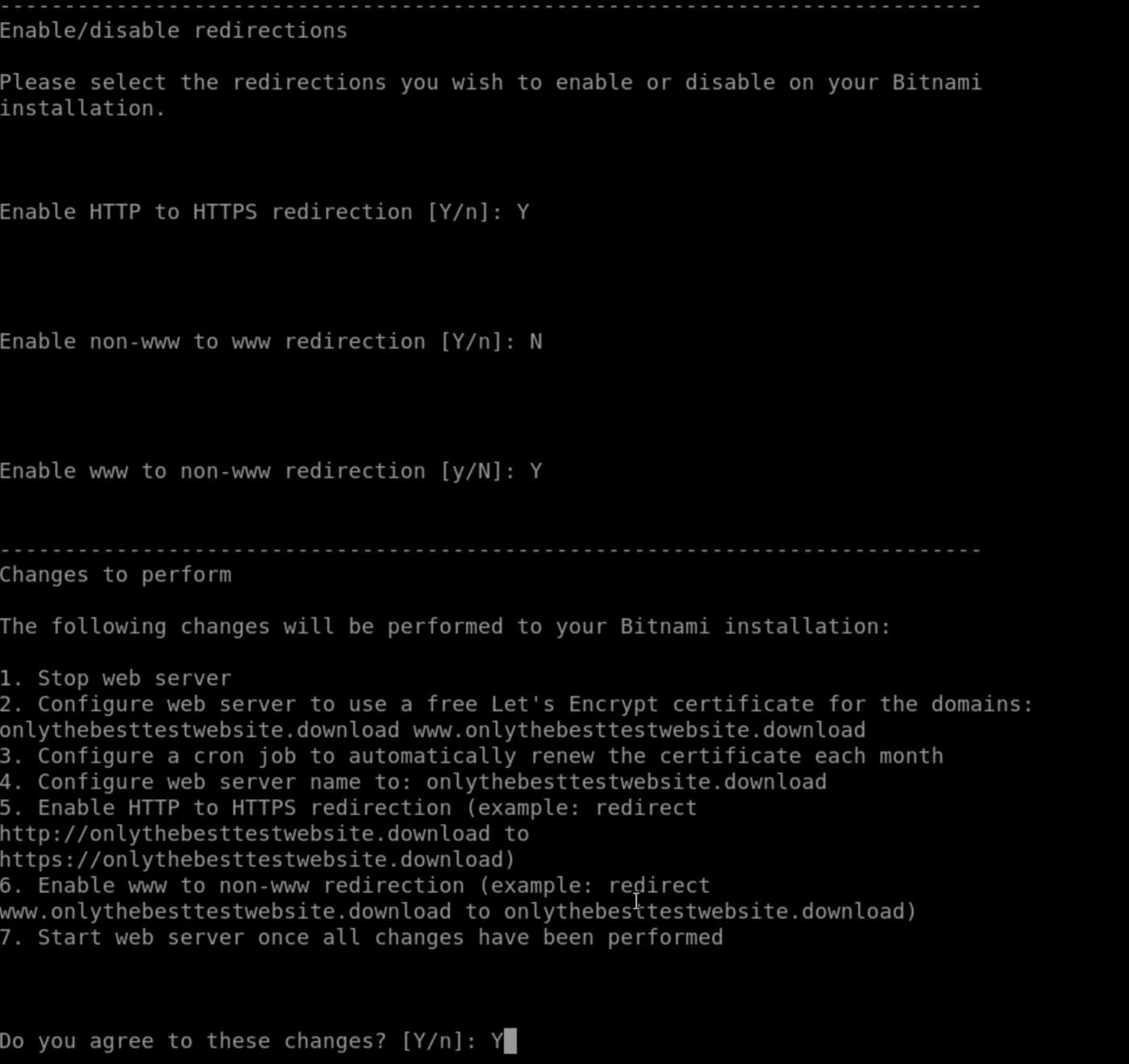 Configure bncert