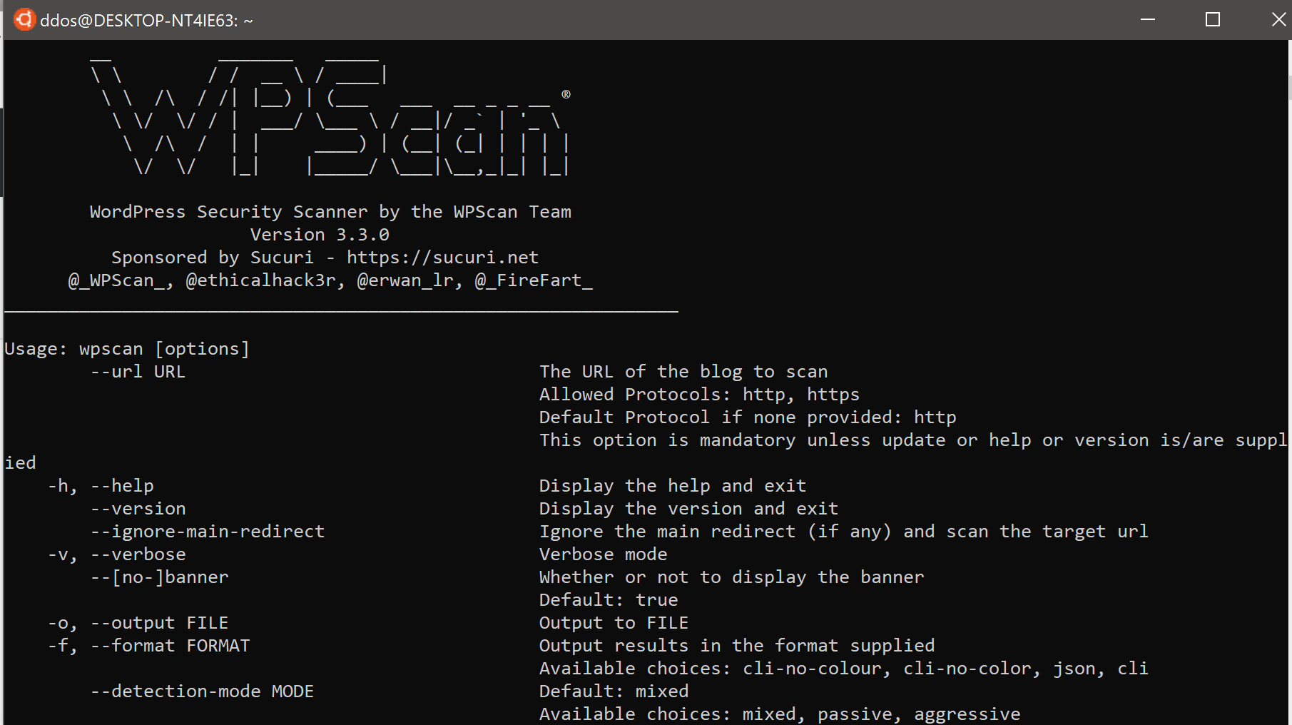wpscan