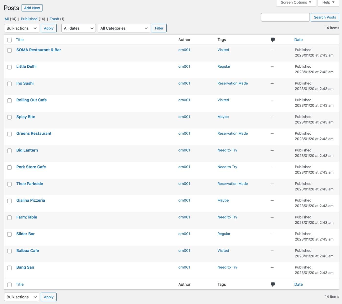 Successful Airtable WordPress import