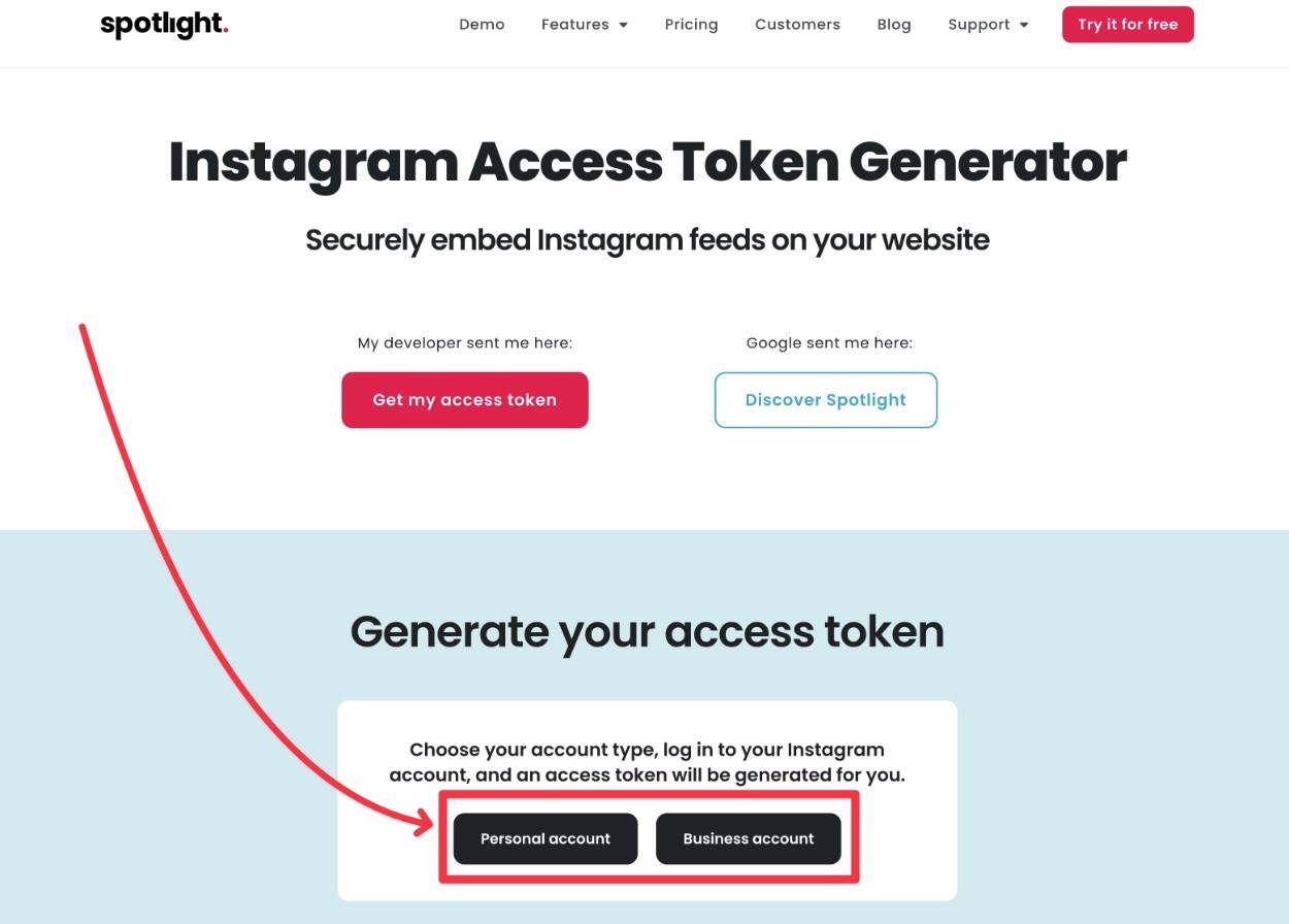 Generate your access token