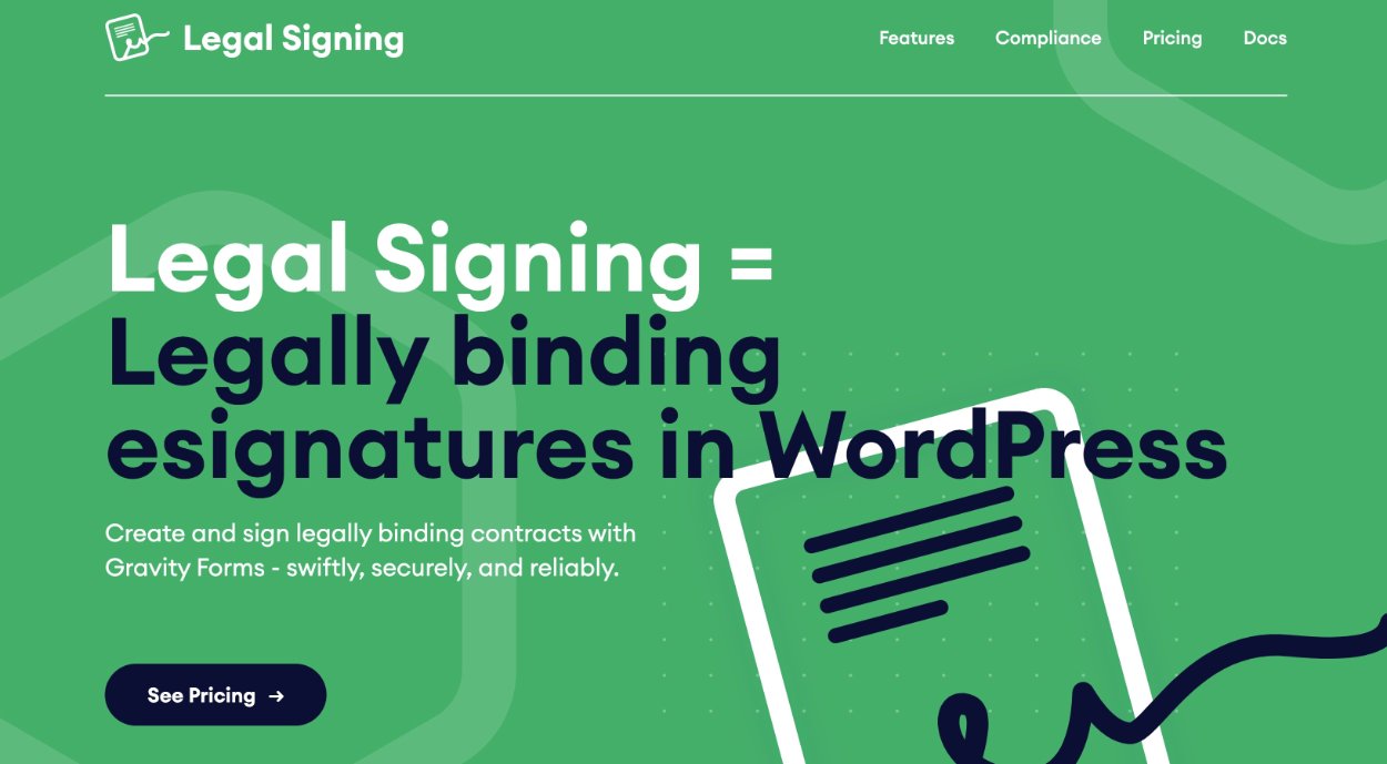 Legal signing with Gravity Forms