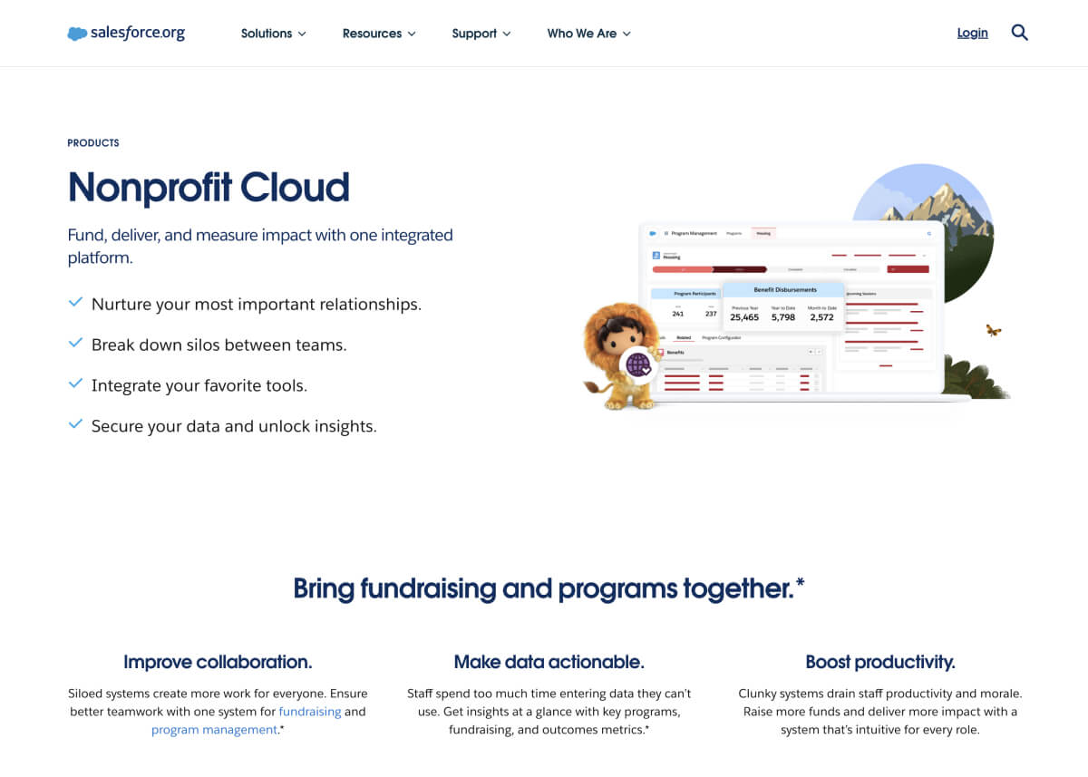 Salesforce nonprofit cloud - using multi-tenancy