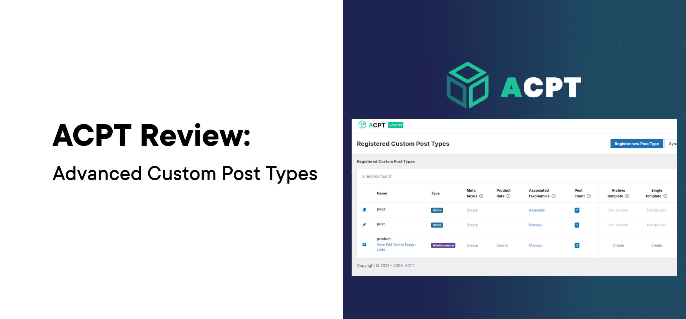 ACPT Review: Advanced Custom Post Types