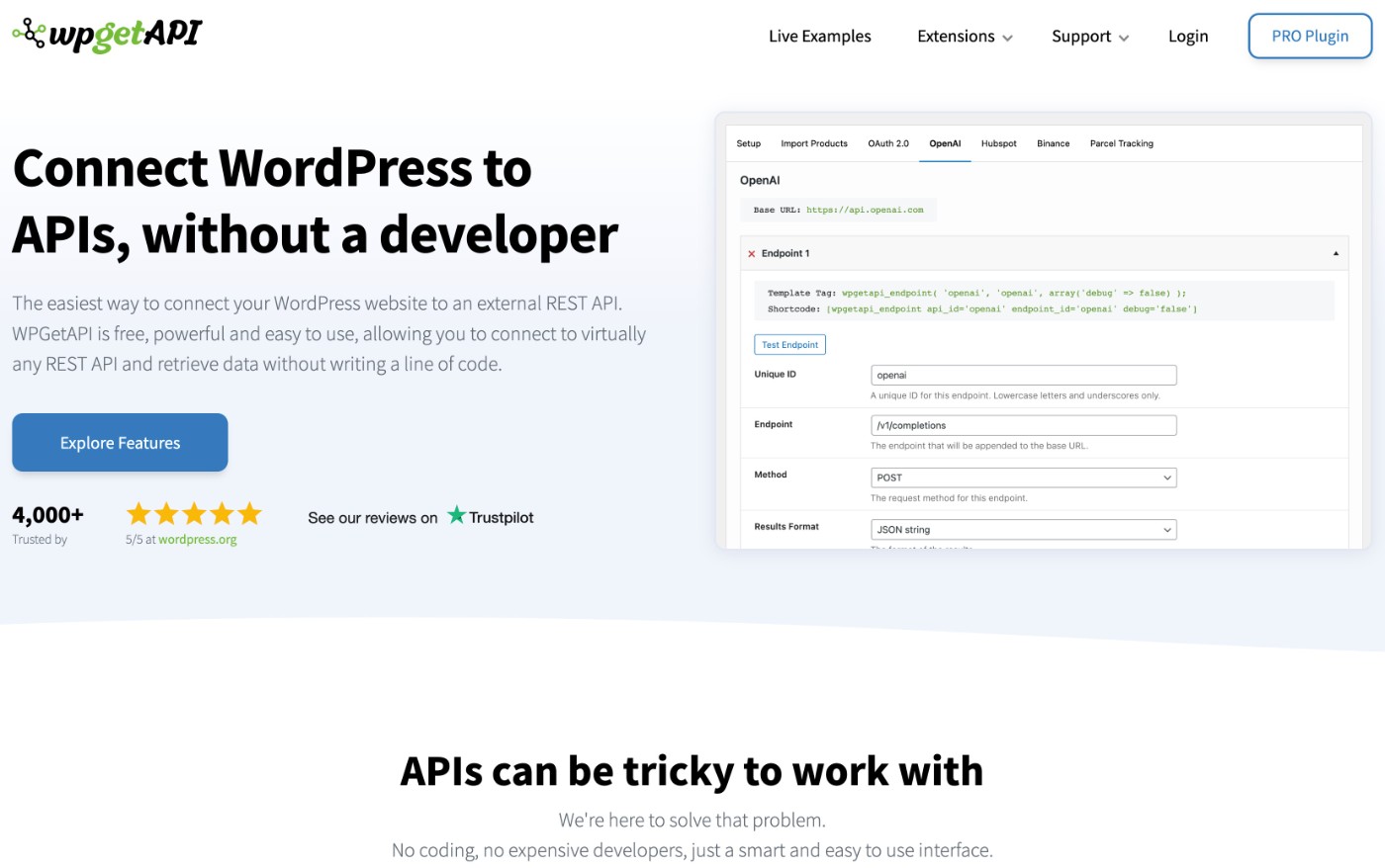 WPGetAPI review