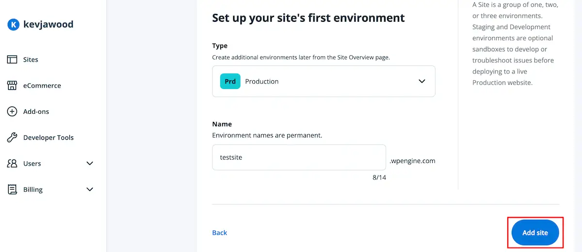 Launch new site with WP Engine