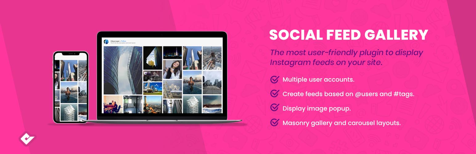 Social Feed Gallery Instagram plugin banner