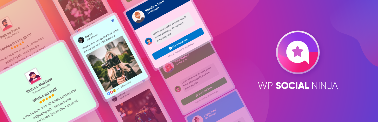 WP Social Ninja feed plugin