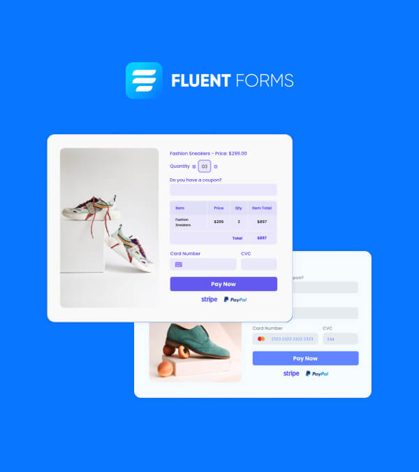 Fluent Forms Online Orders